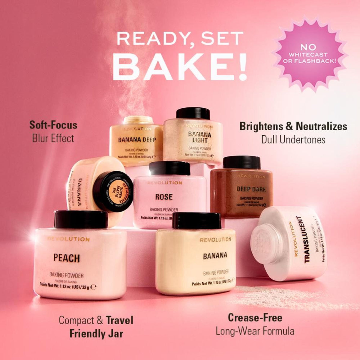 Makeup Revolution Banana Deep Loose Baking Powder | Grocsy