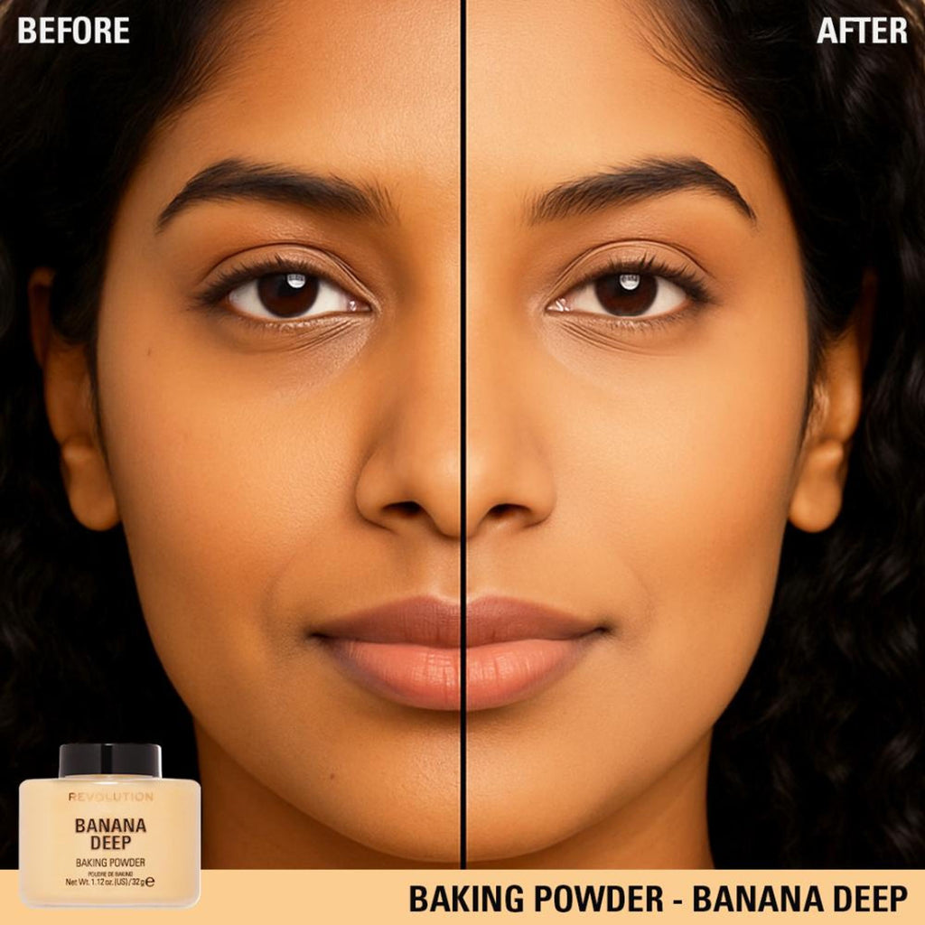 Makeup Revolution Banana Deep Loose Baking Powder | Grocsy