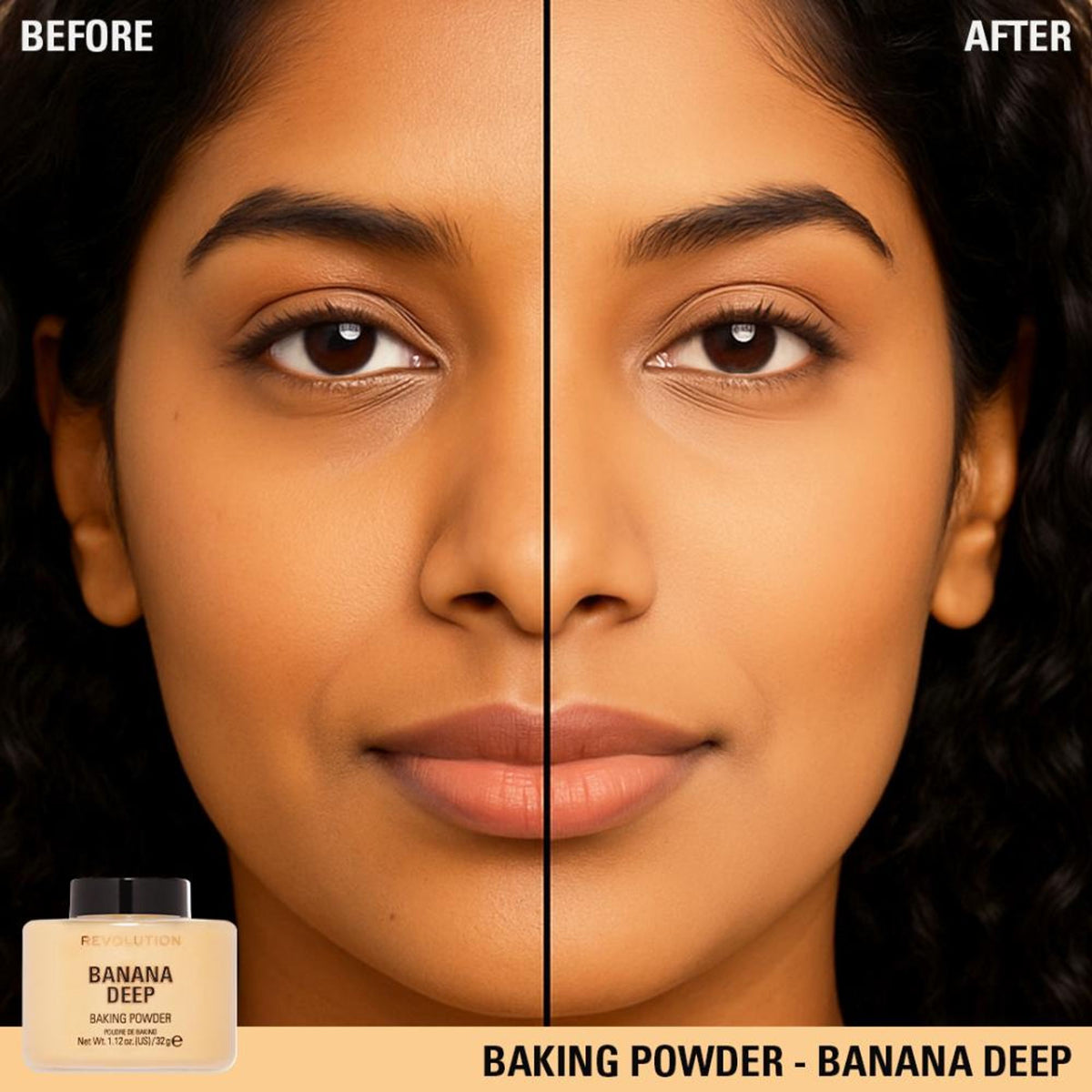 Makeup Revolution Banana Deep Loose Baking Powder | Grocsy