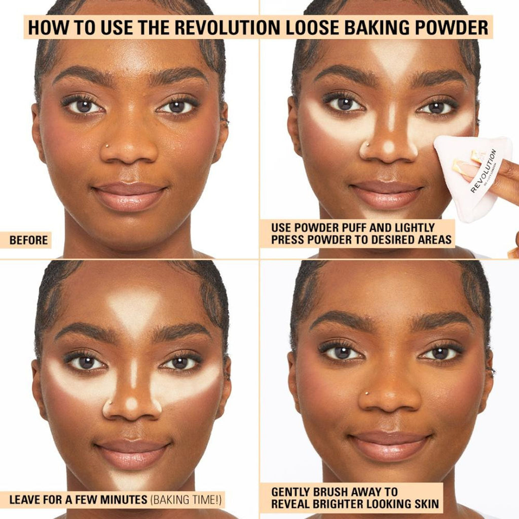 Makeup Revolution Banana Deep Loose Baking Powder | Grocsy