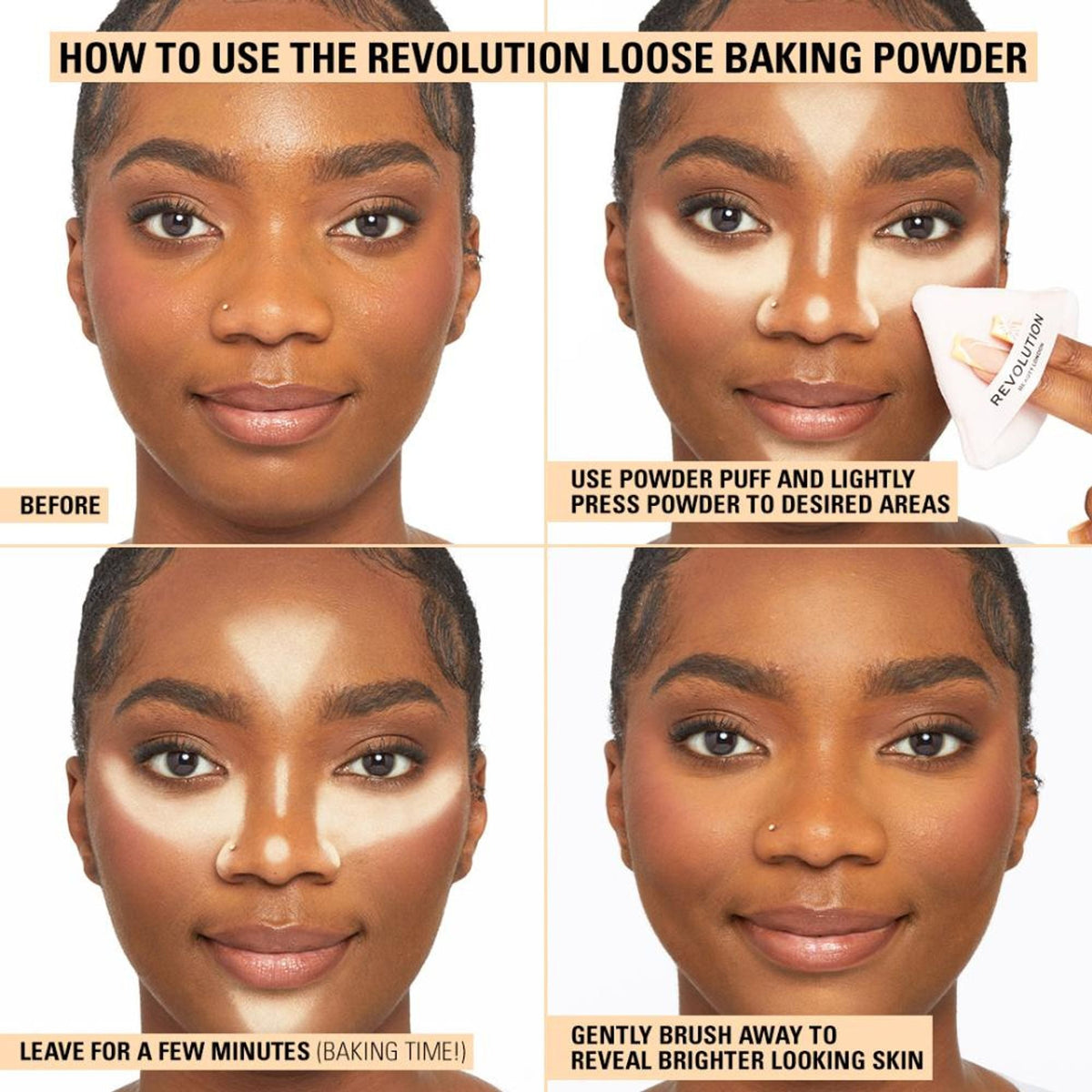 Makeup Revolution Banana Deep Loose Baking Powder | Grocsy