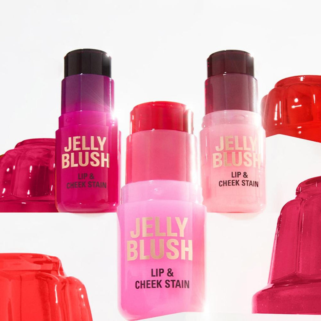Makeup Revolution Jelly Blush Stick Lip and Cheek Stain - Strawberry Pink | Grocsy