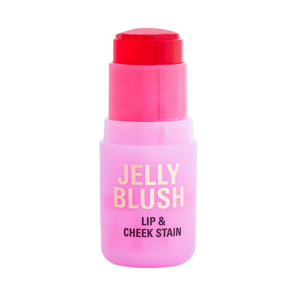 Makeup Revolution Jelly Blush Stick Lip and Cheek Stain - Strawberry Pink | Grocsy