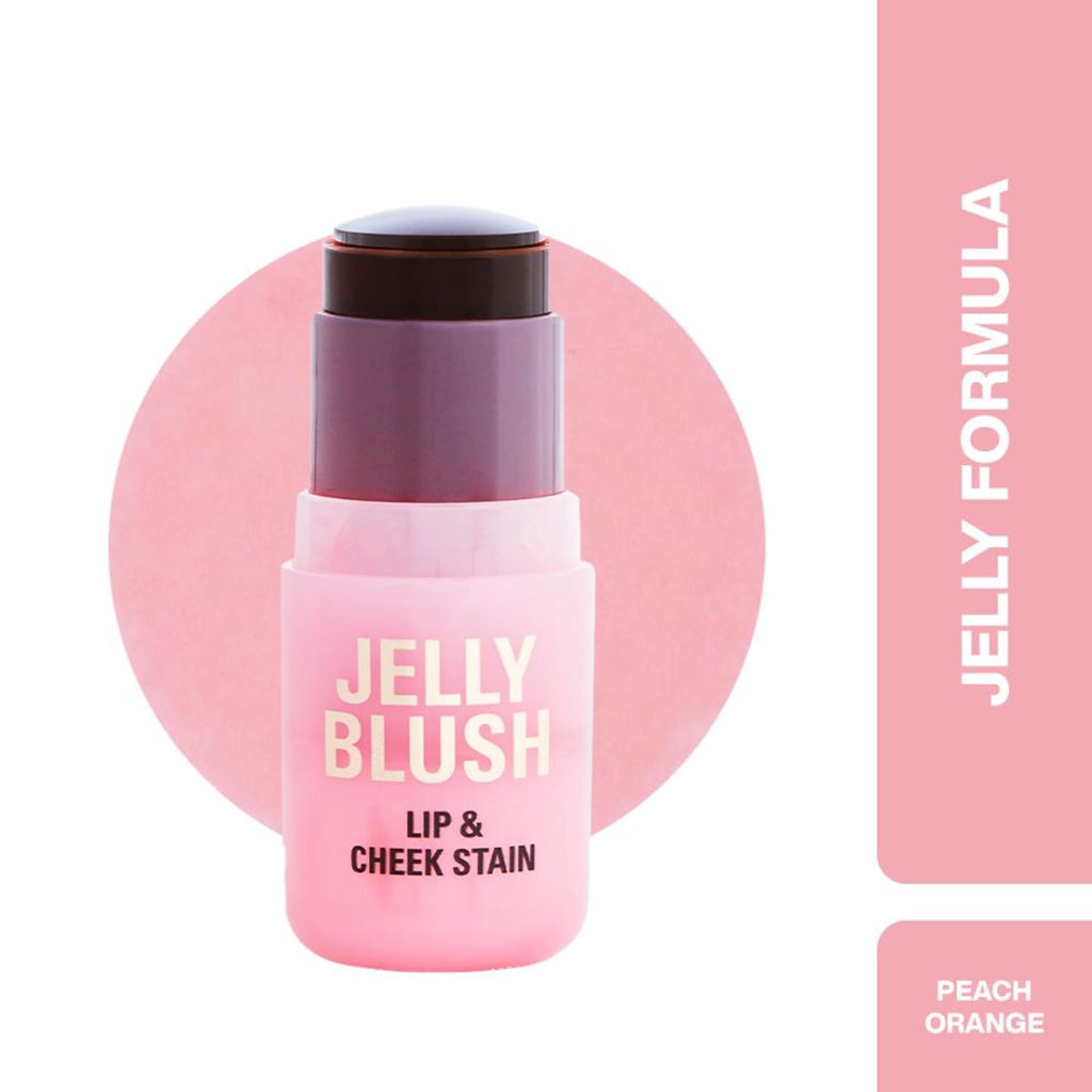 Makeup Revolution Jelly Blush Stick Lip and Cheek Stain - Peach Orange | Grocsy