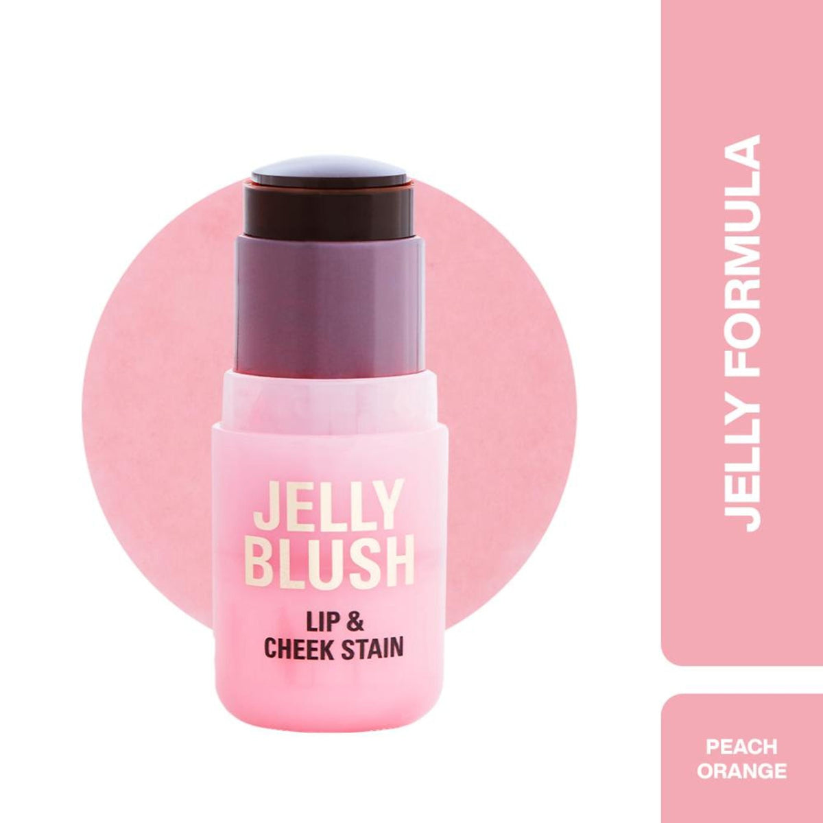 Makeup Revolution Jelly Blush Stick Lip and Cheek Stain - Peach Orange | Grocsy