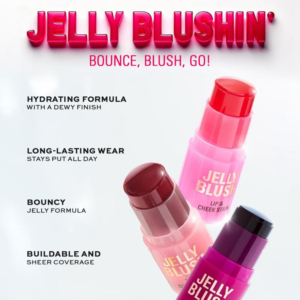 Makeup Revolution Jelly Blush Stick Lip and Cheek Stain - Peach Orange | Grocsy