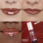 Makeup Revolution Pout Bomb Shimmer Lip Gloss - Chocolate Sparkle | Grocsy