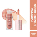 Makeup Revolution Pout Bomb Shimmer Lip Gloss - Glimmer Nude | Grocsy