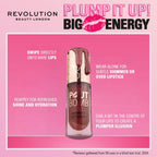 Makeup Revolution Pout Bomb Shimmer Lip Gloss - Glimmer Nude | Grocsy