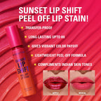Makeup Revolution Sunset Shift Peel Off Lip - Stain Flushed Pink | Grocsy