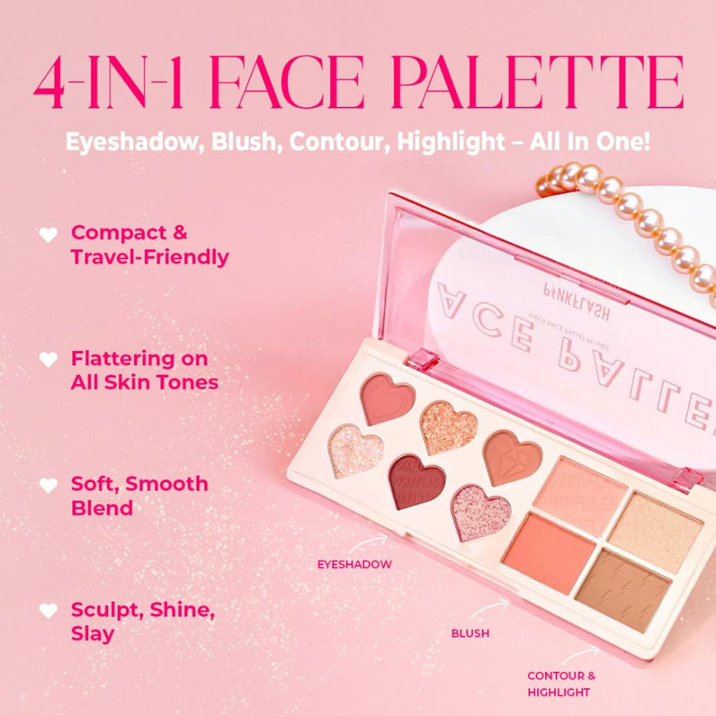 PINKFLASH Multi Face Palette - 02 Strawberry Ice | Grocsy