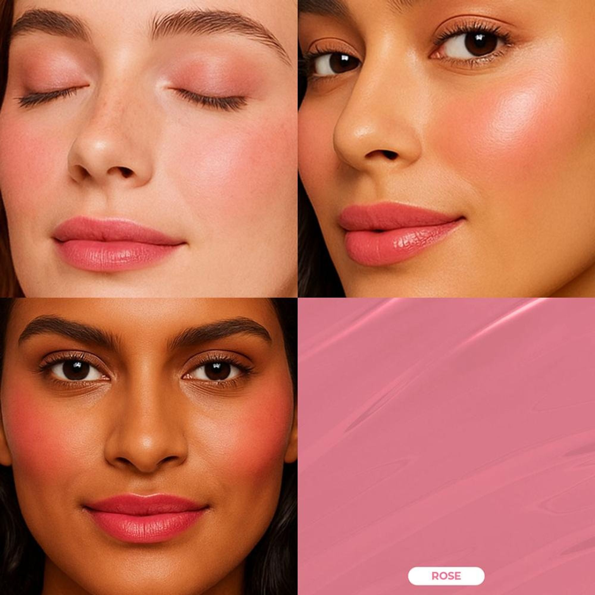 Makeup Revolution Relove Baby Lip & Cheek Tint - Long Lasting - Soft & Glowy Finish - Rose | Grocsy