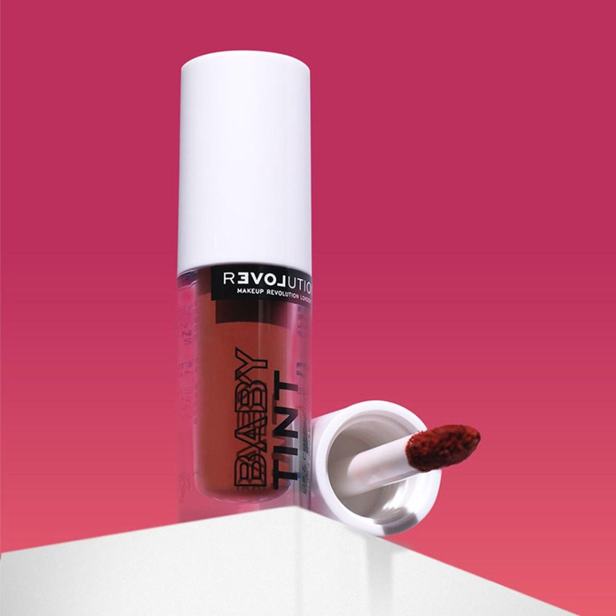 Makeup Revolution Relove Baby Lip & Cheek Tint - Long Lasting - Soft & Glowy Finish - Rose | Grocsy