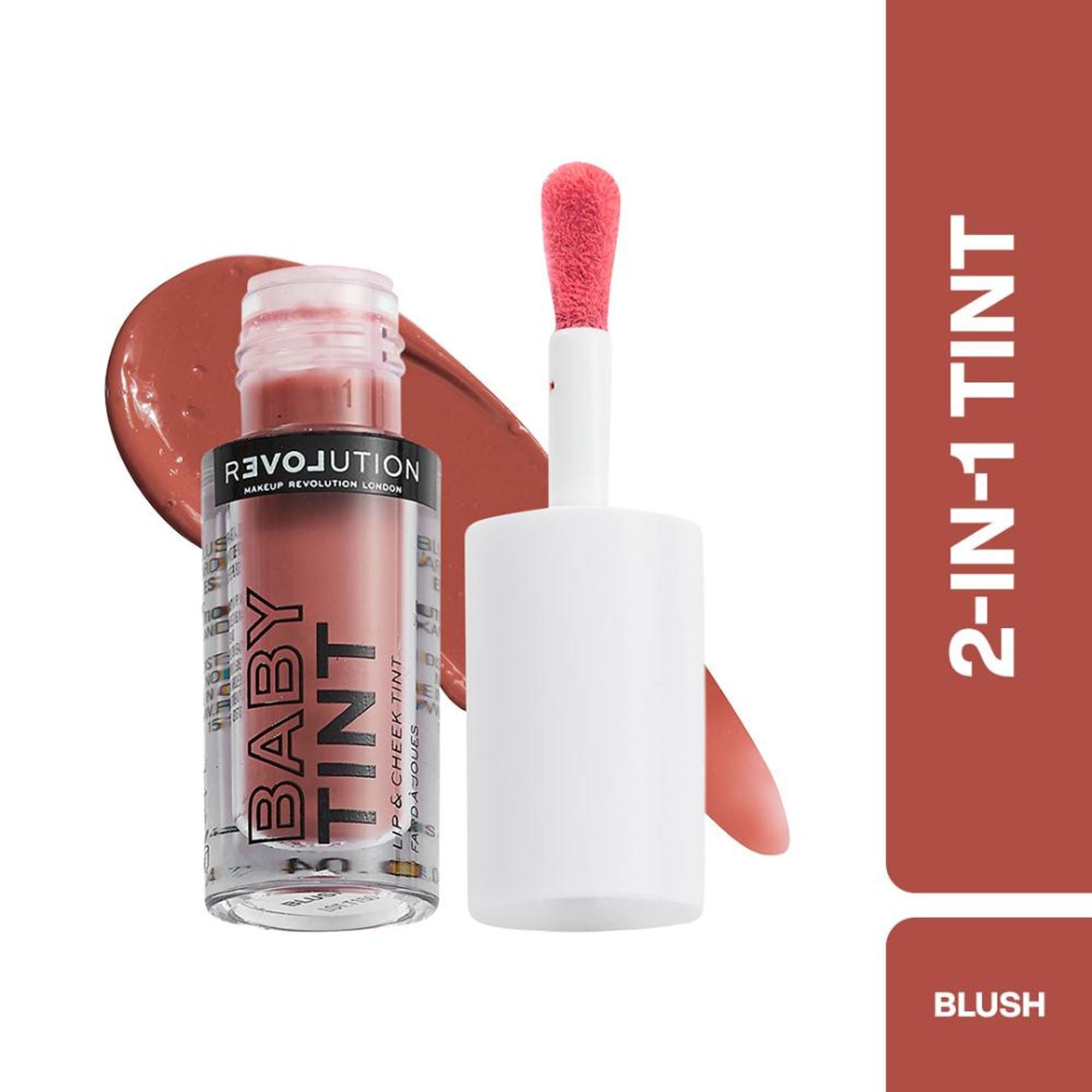 Makeup Revolution Relove Baby Lip & Cheek Tint - Long Lasting - Soft & Glowy Finish - Blush | Grocsy