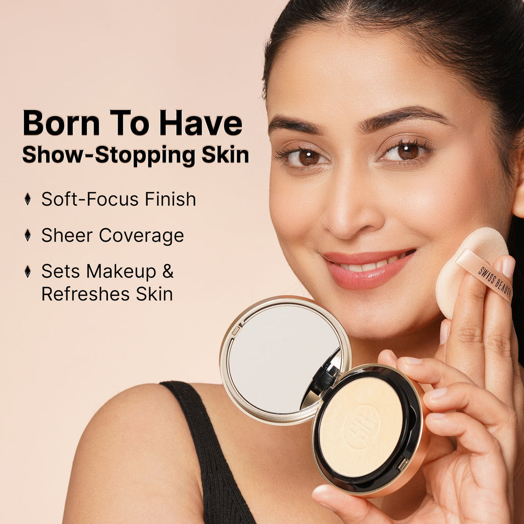 Swiss Beauty Born To Last 3-In-1 Skin Perfection Compact With Vitamin E - 1. Bare Dawn | Grocsy