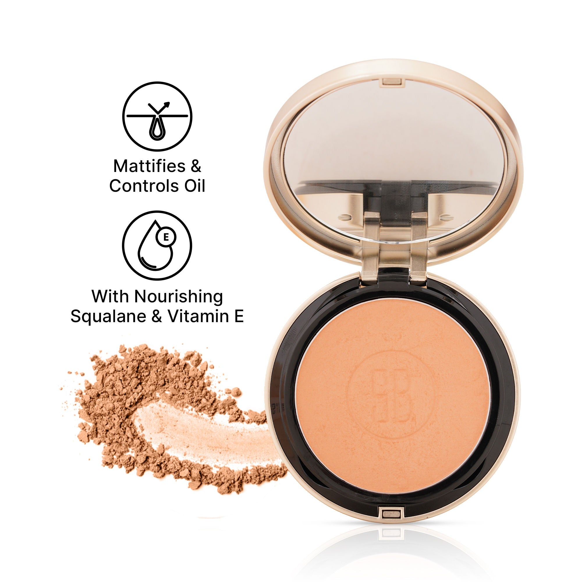 Swiss Beauty Born To Last 3-In-1 Skin Perfection Compact With Vitamin E - 3. Amber Haze | Grocsy