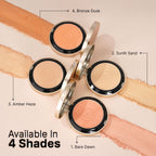 Swiss Beauty Born To Last 3-In-1 Skin Perfection Compact With Vitamin E - 3. Amber Haze | Grocsy