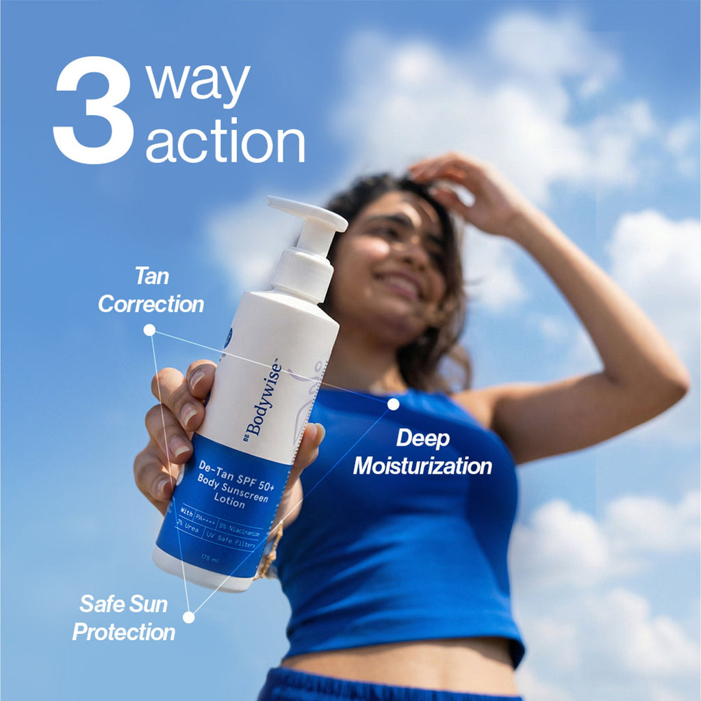 BeBodywise De-Tan SPF 50+ Body Sunscreen Lotion PA++++ | Grocsy