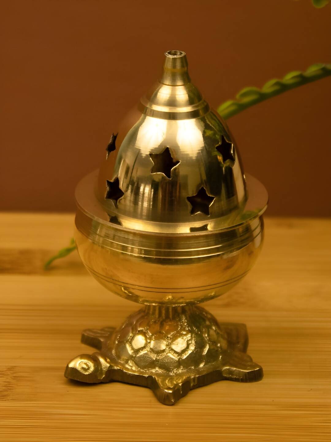 Spillbox Gold-Toned Brass Kachua Goblet Diyas Pooja Essential | Grocsy