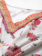 Ahalyaa Women's Traditional Wear Co-ords - Beige | Grocsy