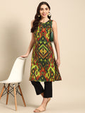 Sangria Women Ikat Printed Kurta | Grocsy