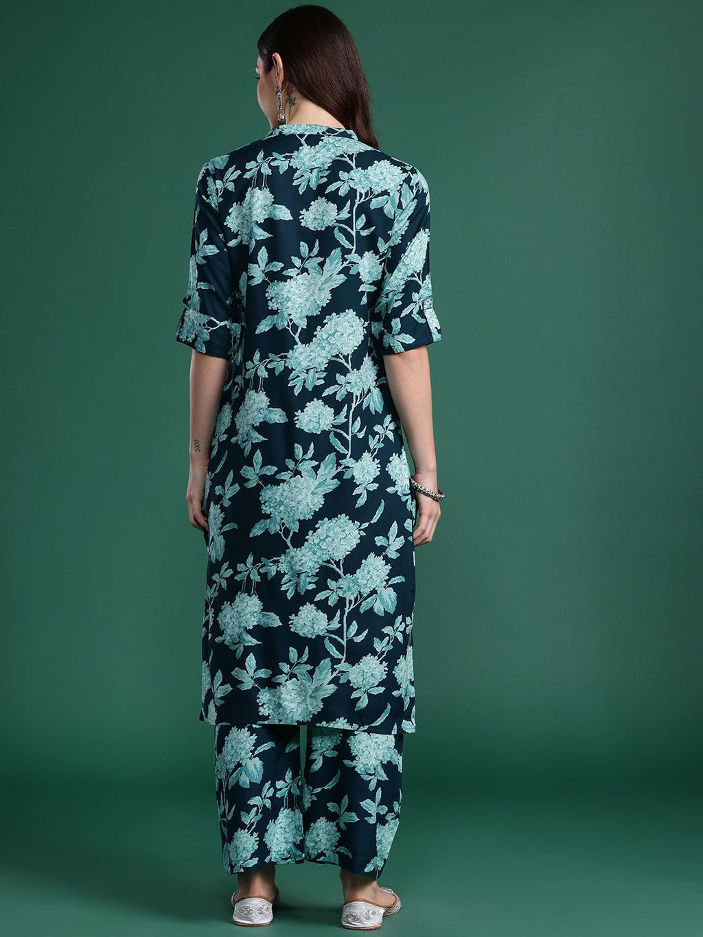 Indo Era Floral Printed Kurta with Palazzos | Grocsy