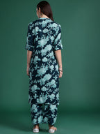 Indo Era Floral Printed Kurta with Palazzos | Grocsy
