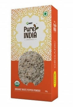 MRT Organics Pure India White Pepper Powder | Grocsy