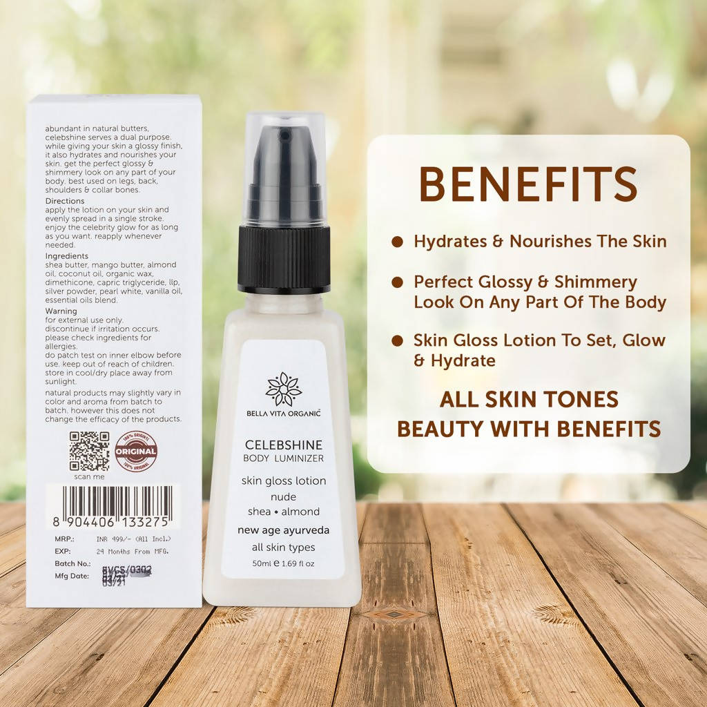 Bella Vita Organic Celeb Shine Body Luminizing Shimmer | Grocsy