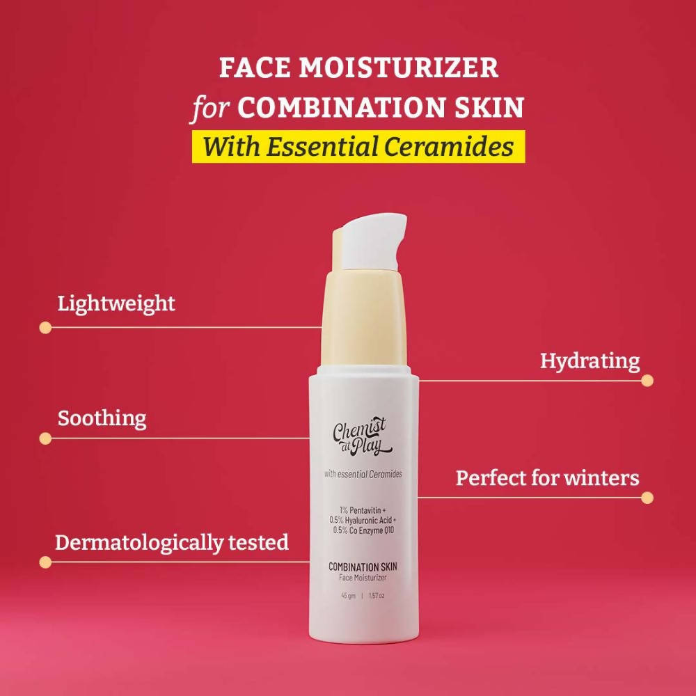 Chemist At Play Combination Skin Face Moisturizer For Hydrate, Protect and Improve Skin Texture | Grocsy