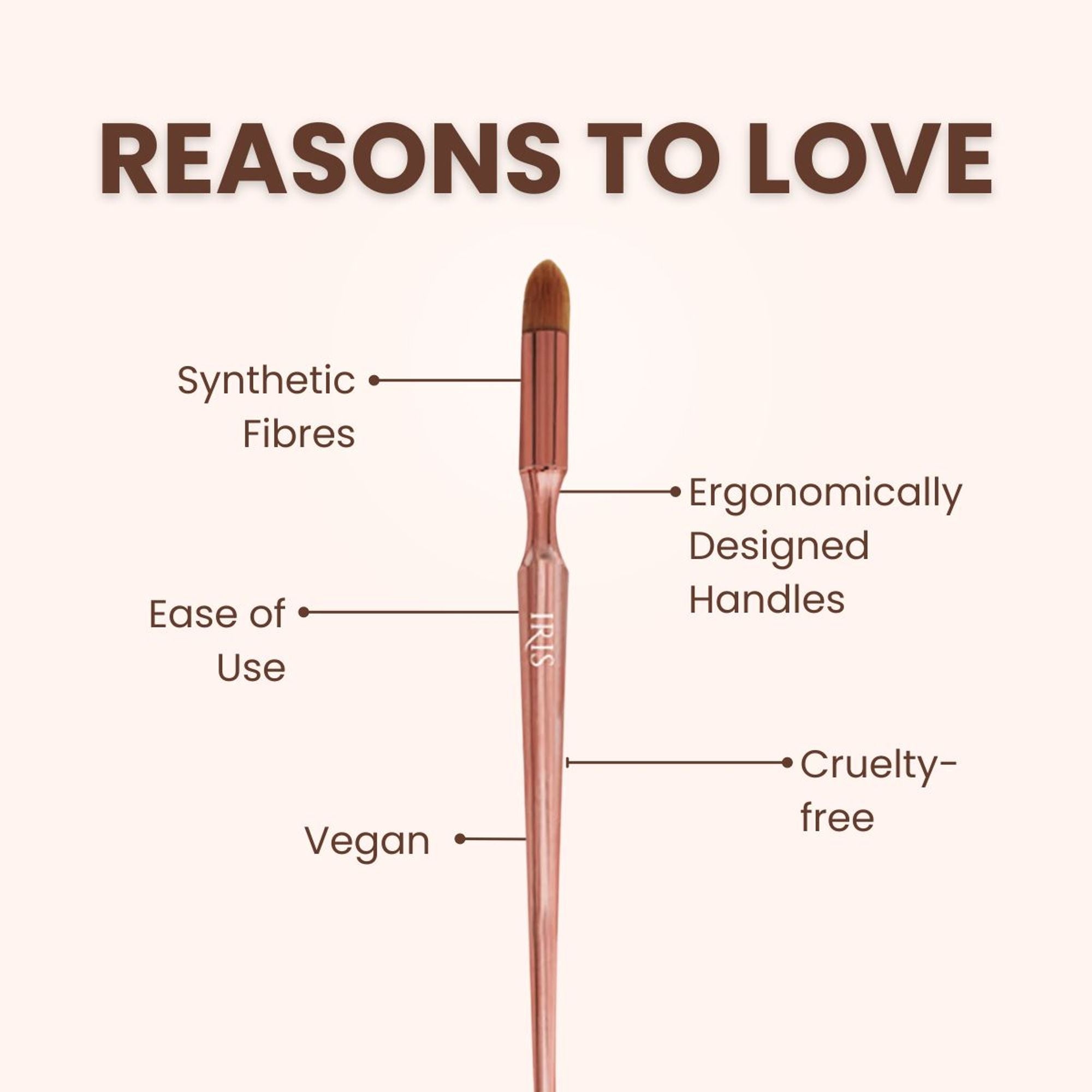 IRIS COSMETICS Luminous HD Precision Highlight Brush | Grocsy
