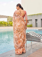 Tikhi Imli Tie and Dye Chiffon Saree | Grocsy