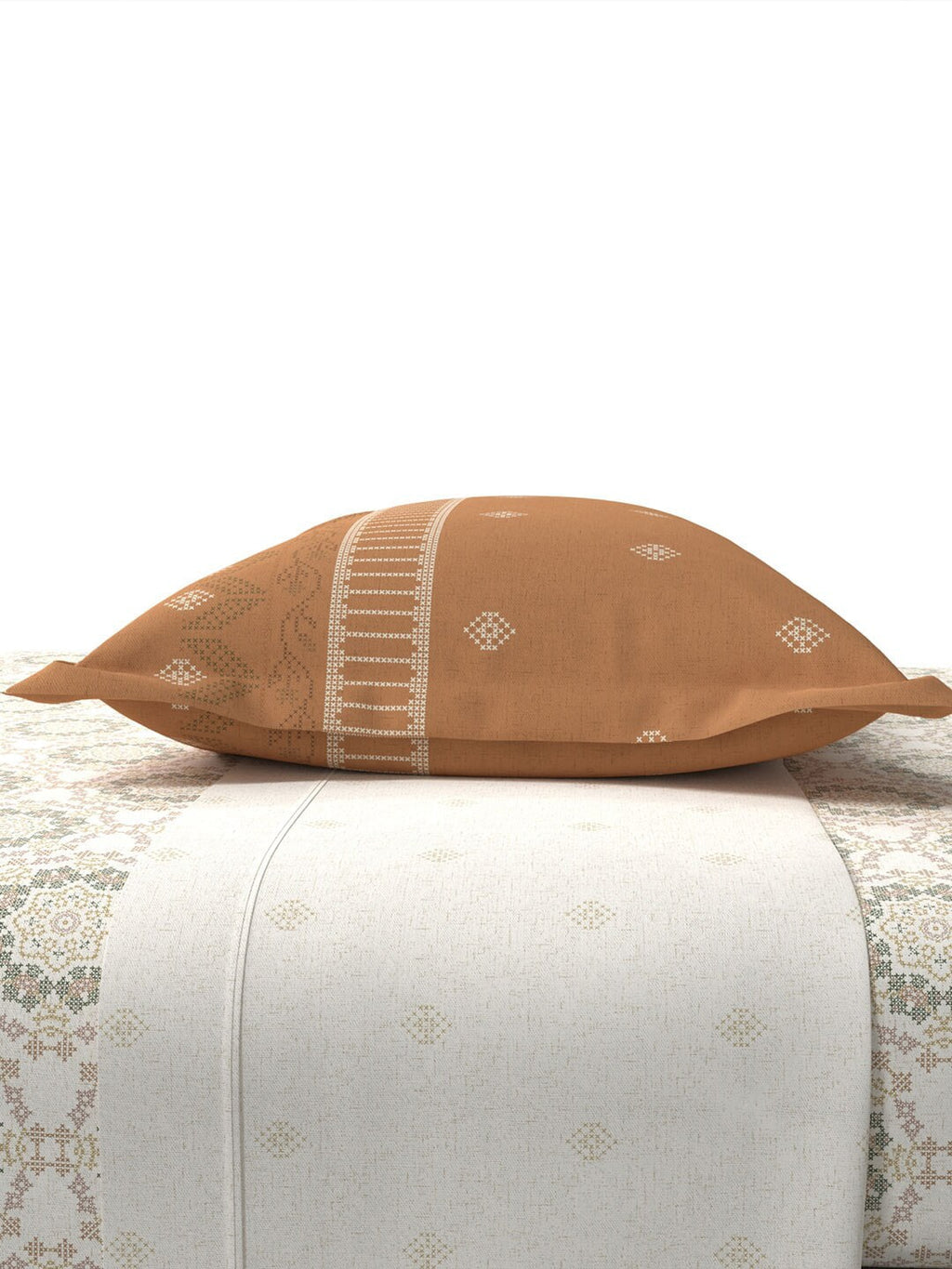 MYTRIDENT Unisex Orange Bedsheets | Grocsy