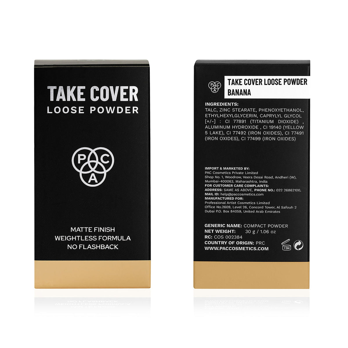 PAC Studio Take Cover Loose Powder - Banana | Grocsy