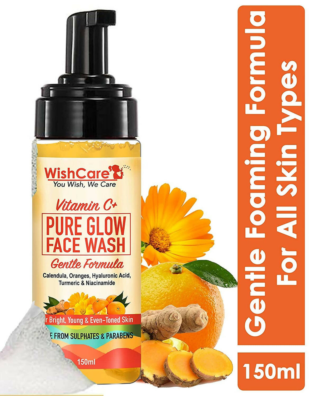 Wishcare Vitamin C+ Pure Glow Face Wash | Grocsy