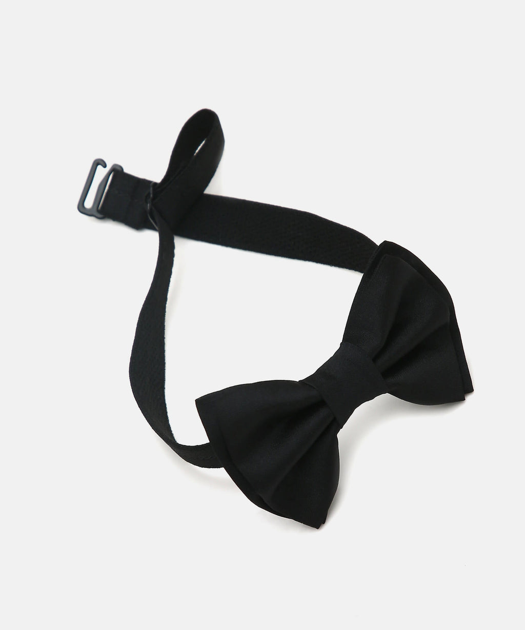 Manet Boys Solid Double Layer Bow - Black | Grocsy