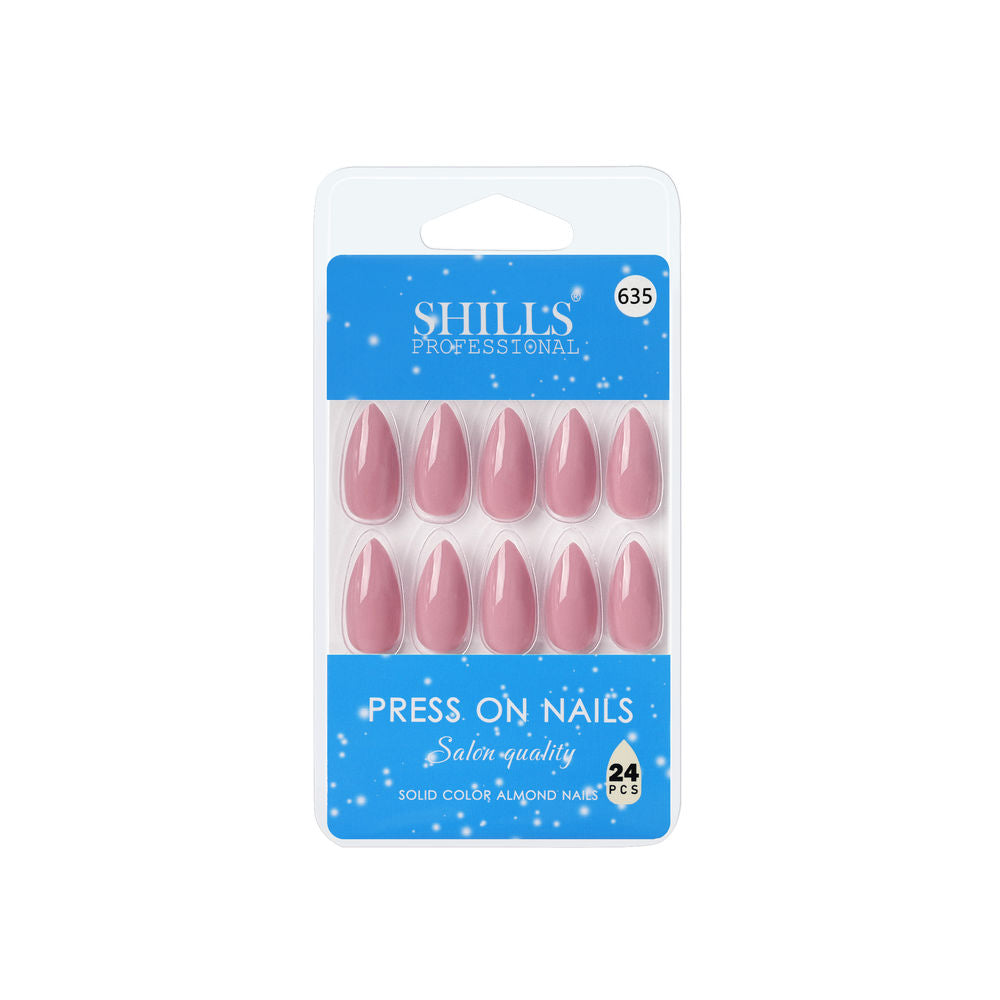 Shills Professional Reusable Press On Nails Almond - SPN635 | Grocsy