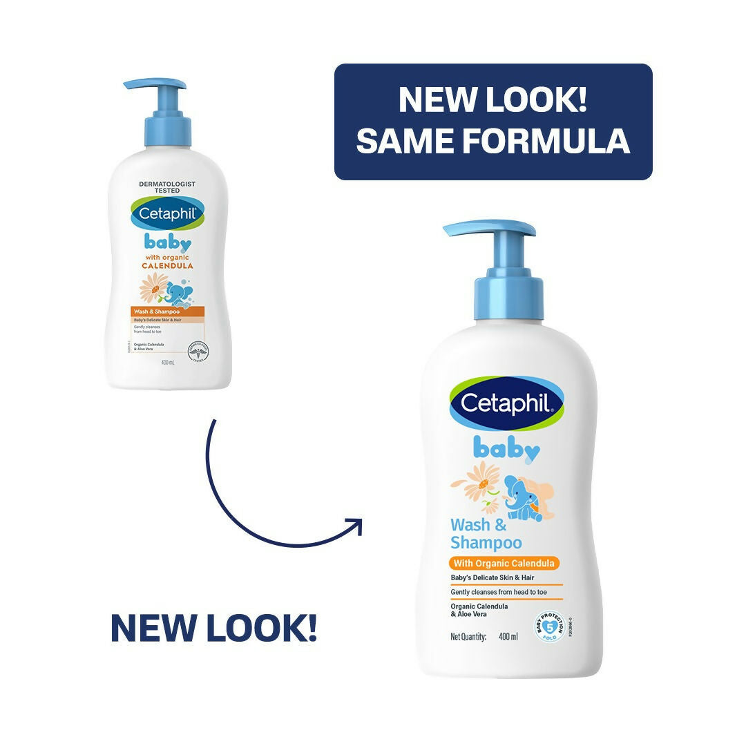 Cetaphil Baby Wash & Shampoo with Organic Calendula | Grocsy