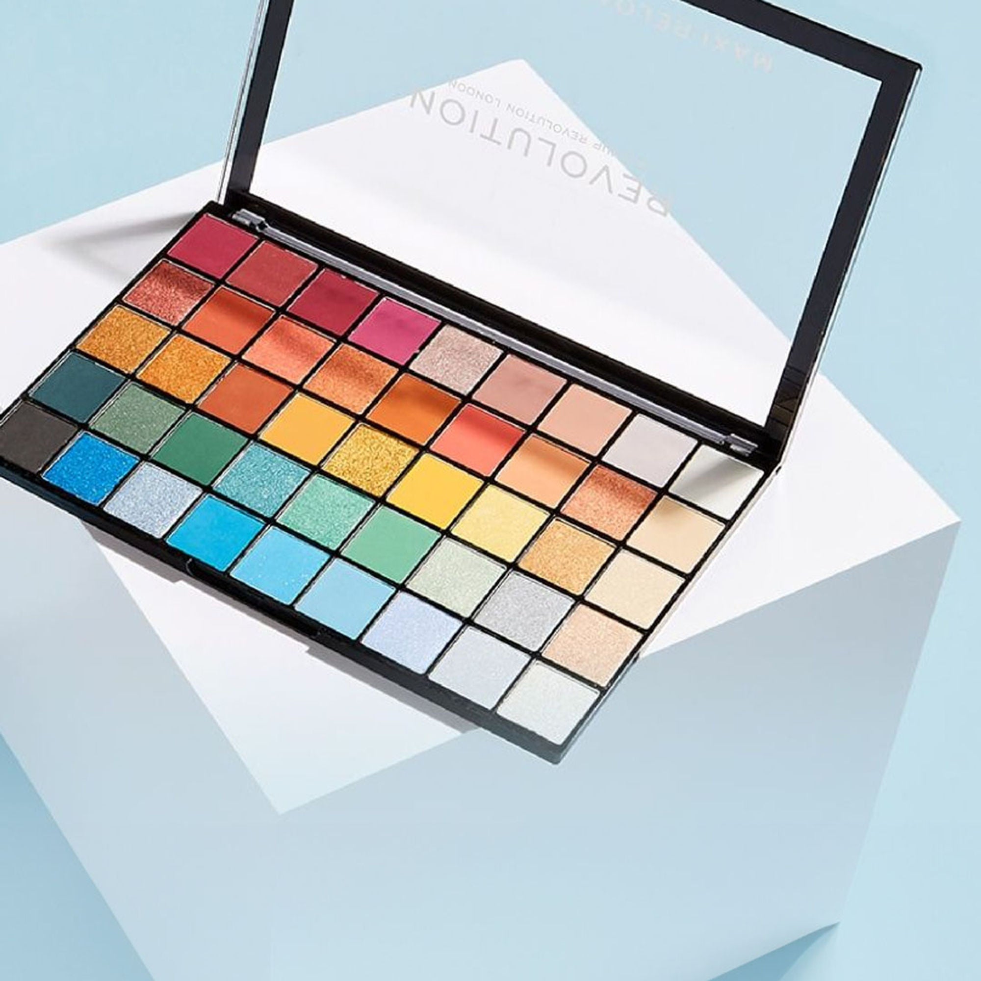 Makeup Revolution Maxi Reloaded Eyeshadow Palette - 45 Shades-Shimmer & Easy Blendable - Big Shot | Grocsy