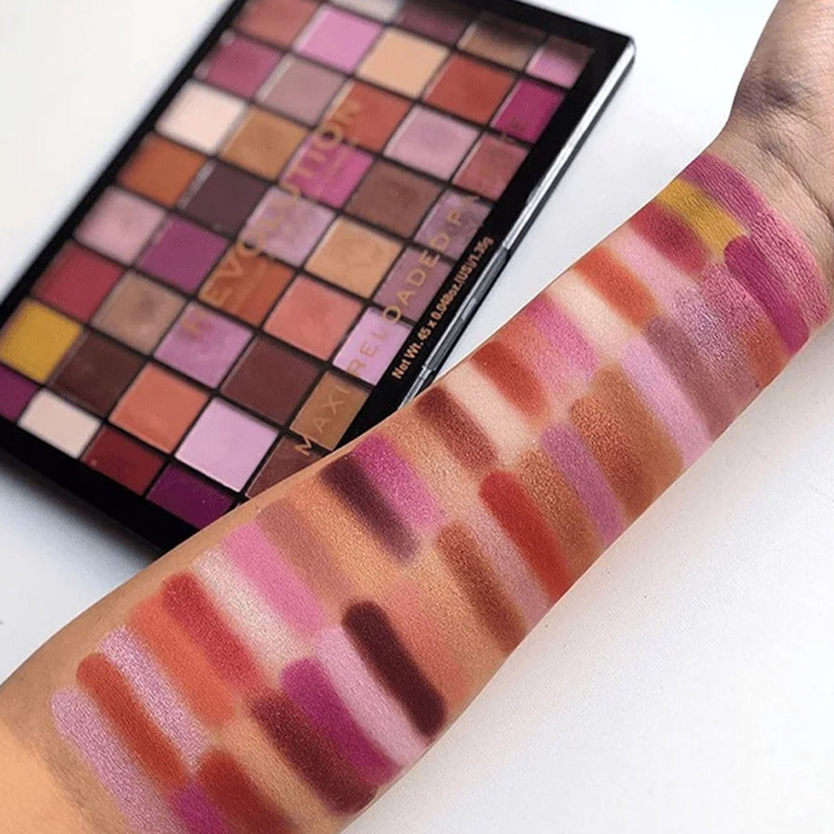 Makeup Revolution Maxi Reloaded Eyeshadow Palette - 45 Shades-Shimmer & Easy Blendable - Big Big Love | Grocsy