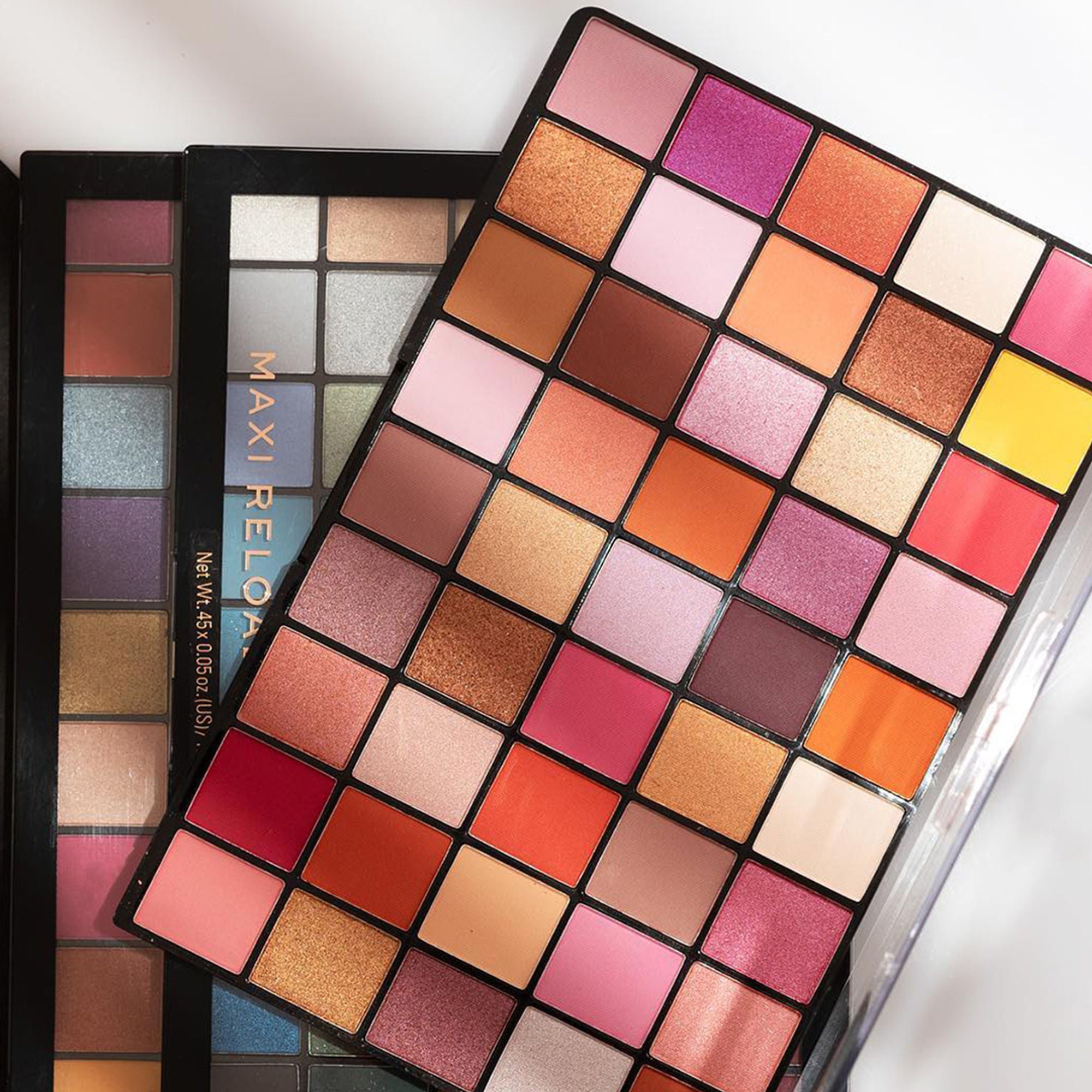Makeup Revolution Maxi Reloaded Eyeshadow Palette - 45 Shades-Shimmer & Easy Blendable - Big Big Love | Grocsy