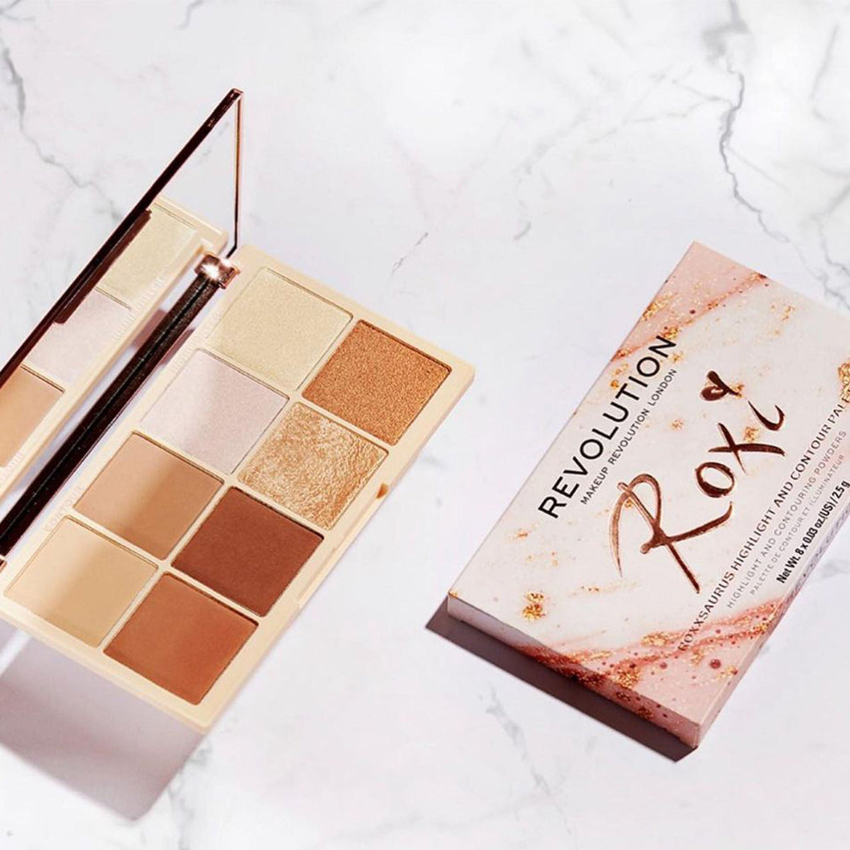 Makeup Revolution X Roxxsaurus Highlight & Contour Palette | Grocsy