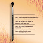 Miss Claire M12 - Fluffy Eyeshadow Blending Brush (Black) - Chrome | Grocsy