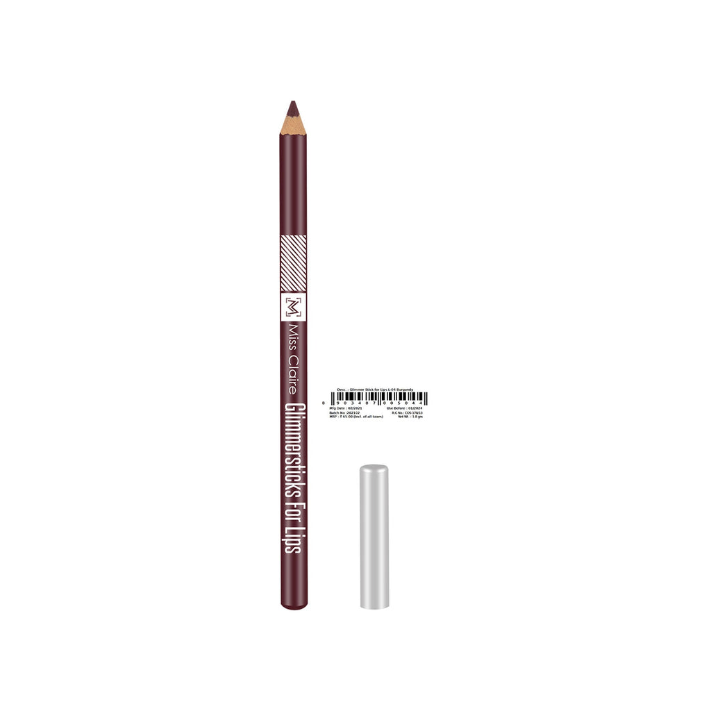 Miss Claire Glimmersticks For Lips - Burgundy L-04 | Grocsy
