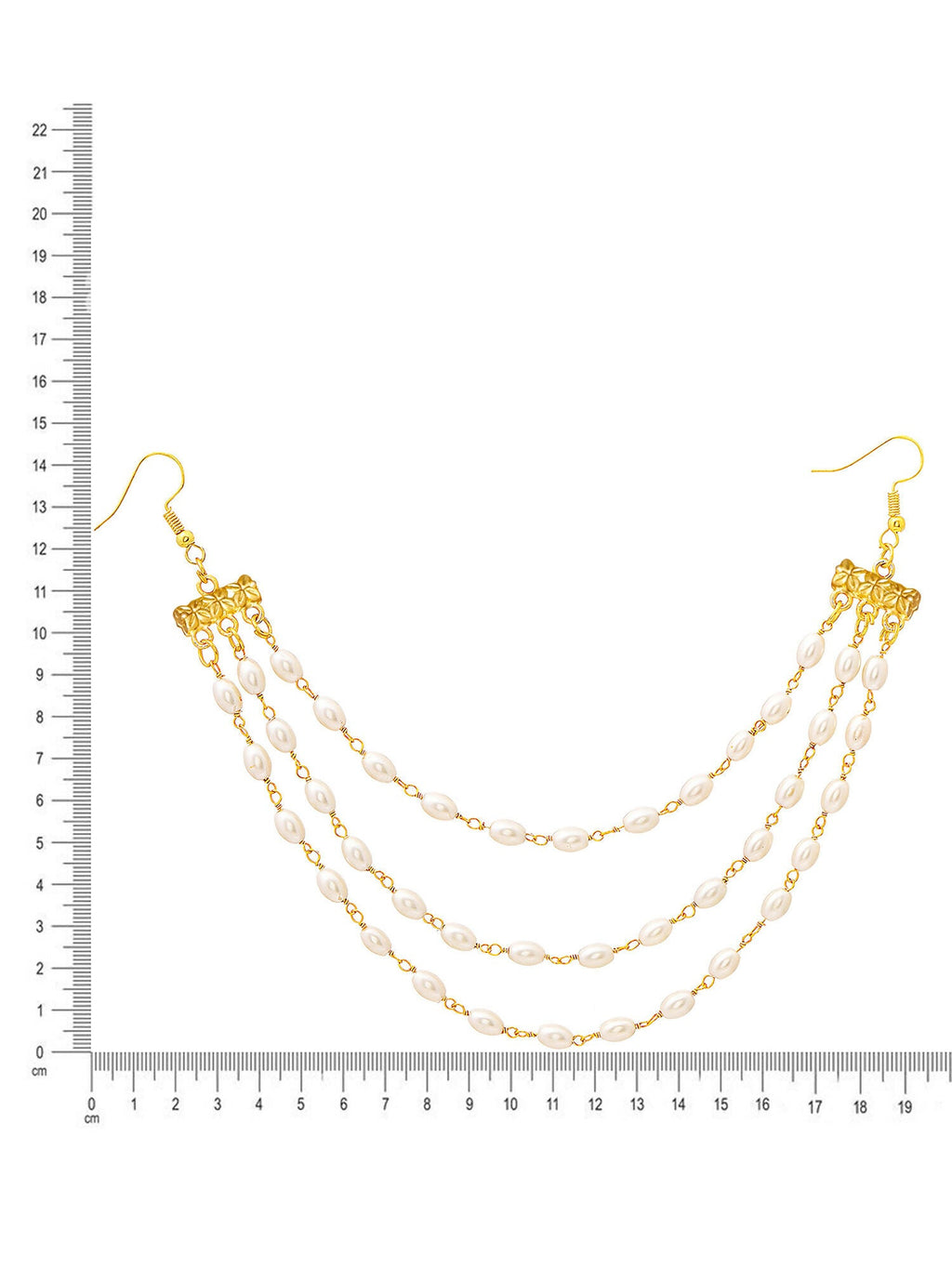 Ruby Raang Gold Pearl Hair Jewelry | Grocsy