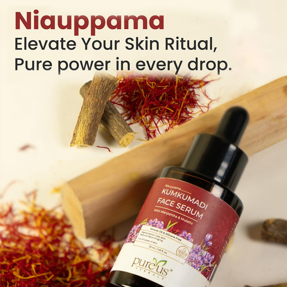 Pureus Herbals Niauppama Kumkumadi Face Serum | Grocsy