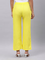 Souchii Women Yellow Liva Ethnic Palazzos | Grocsy