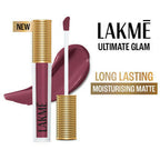 Lakme Ultimate Glam Matte Liquid Lipstick - Muave Ecstasy | Grocsy