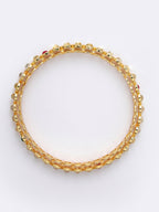 NVR Women Set of 4 Gold-Polished Kundan Studded Bangles