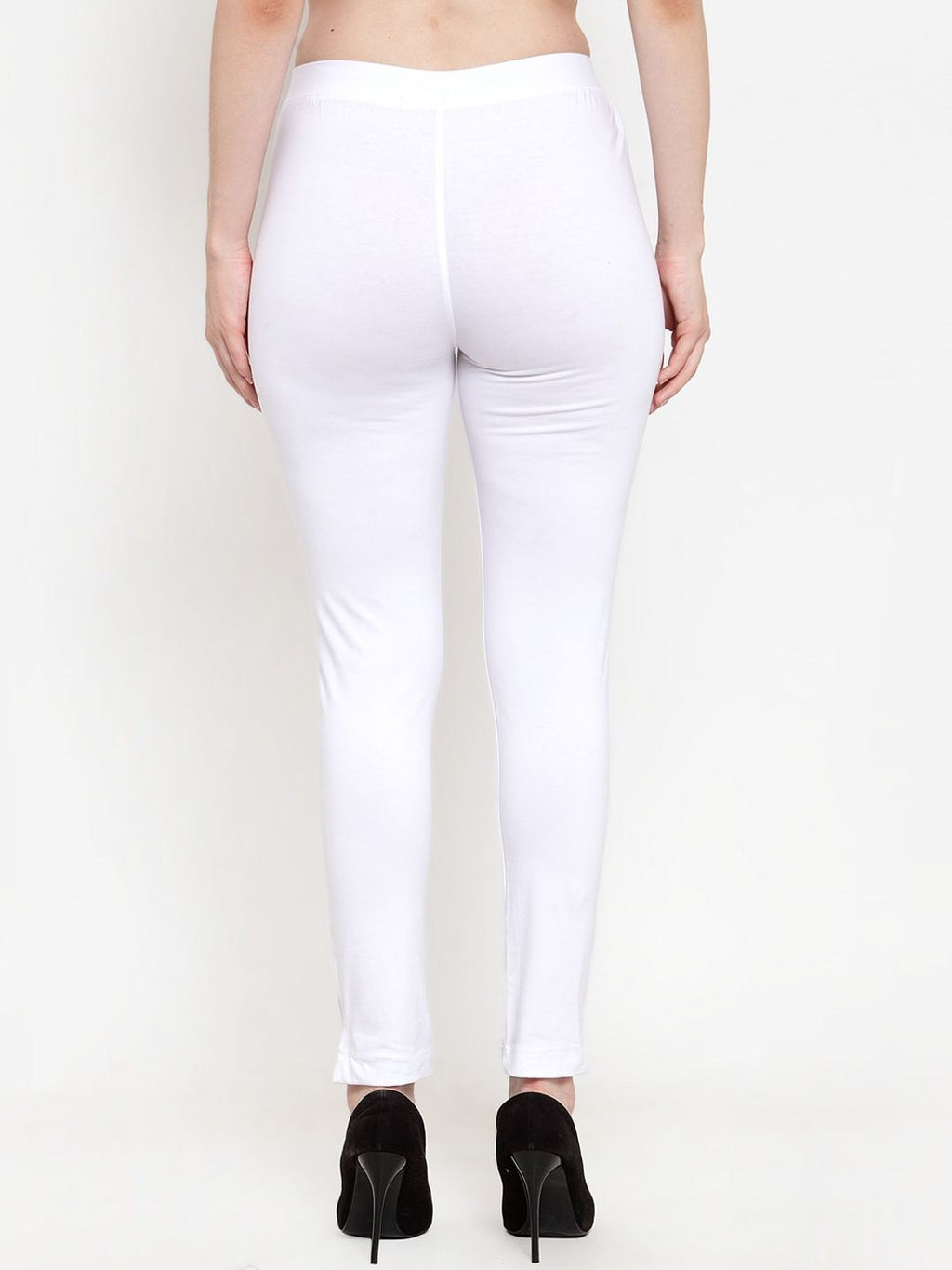 TAG 7 Women Pack Of 2 Solid Straight-Fit Ankle-Length Leggings | Grocsy